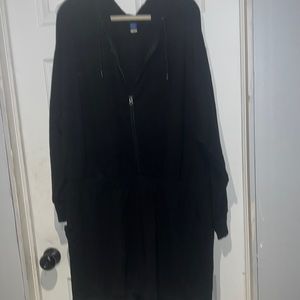 Long sleeve French terry hooded romper XXL TALL, like new, worn once